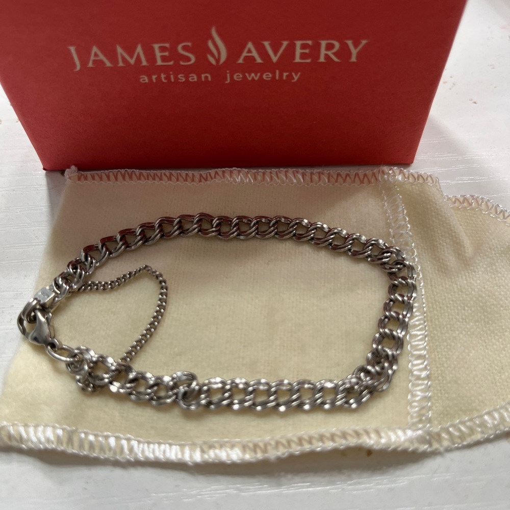James Avery Silver Chain Bracelet MD